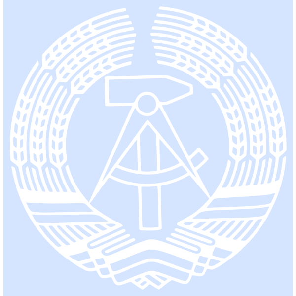White and blue German emblem