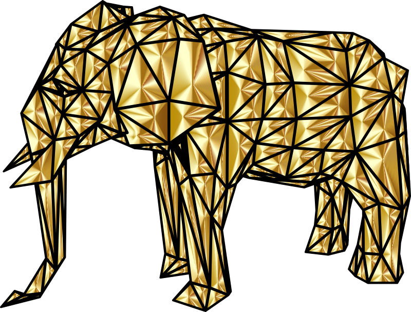 Elephant Gold Pattern