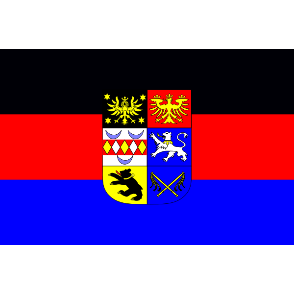 Flag of Eastern Friesland vector image