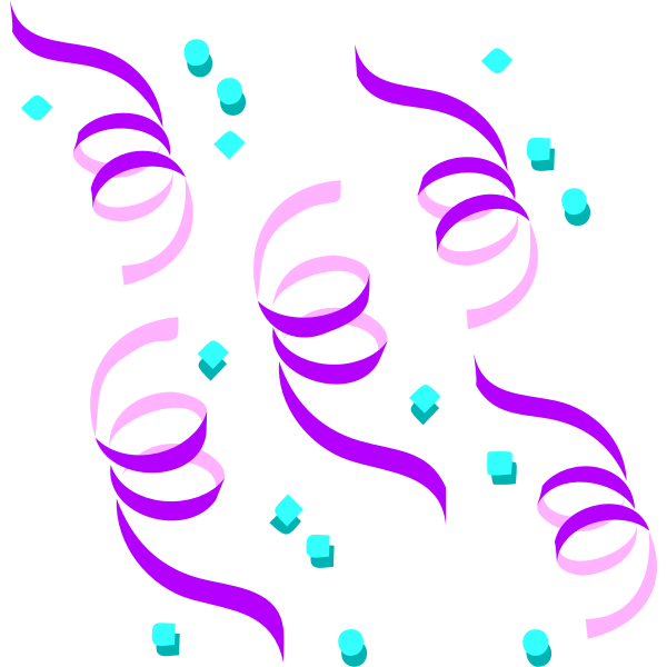 Vector graphics of confetti