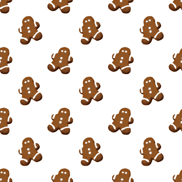 gingerbread seamless pattern