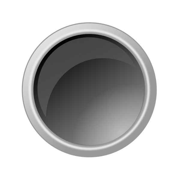 Dark gray button vector drawing | Free SVG