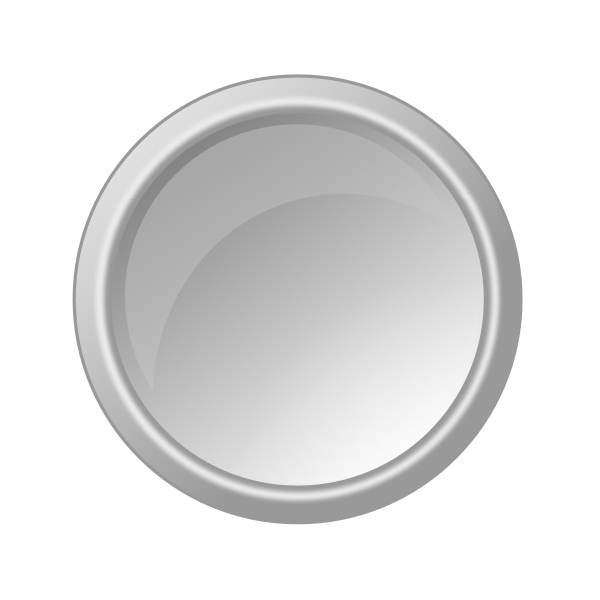 Light gray button vector image