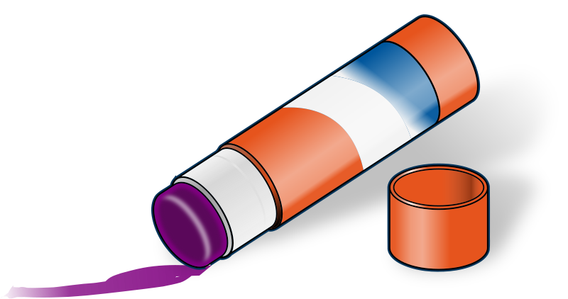 Purple paste tube