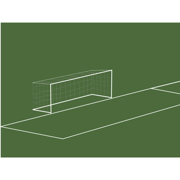 Goal box vector clip art - Free SVG