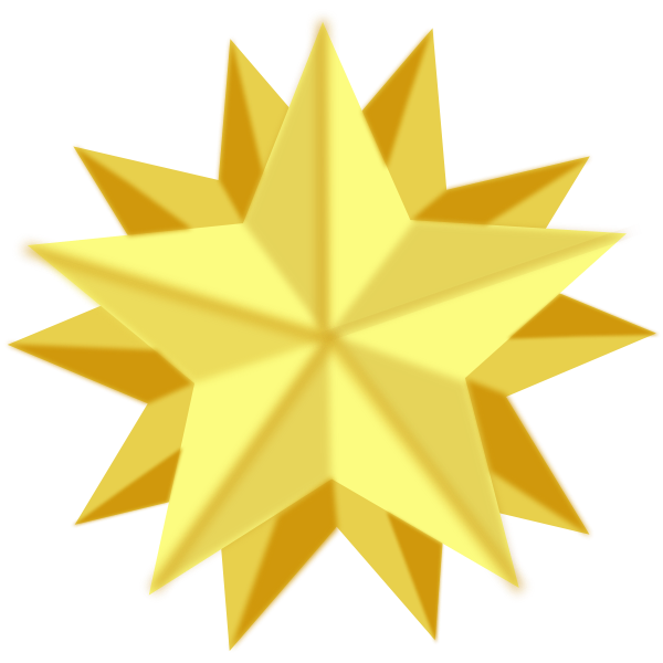 Cartoon gold star | Free SVG