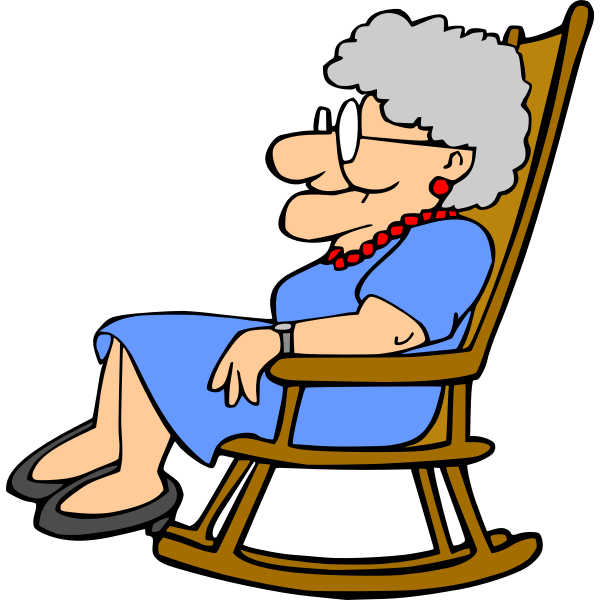 Download Grandma resting Free SVG.