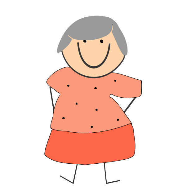 Download Funny grandmother | Free SVG