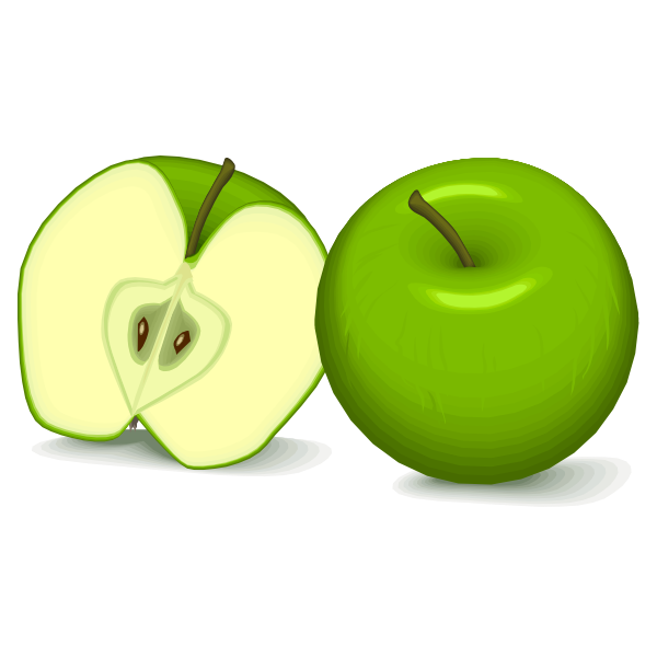 Green apples vector image