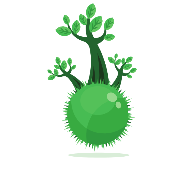 Green tree ecology symbol