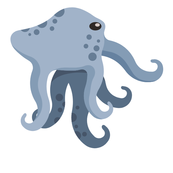 Grey octopus