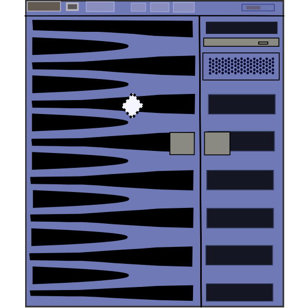 SunFire 2900 server vector image