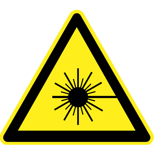 Radioactive hazard warning sign vector image