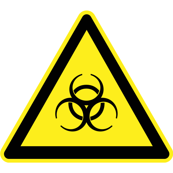 Biohazard Warning Sign Vector Image Free Svg