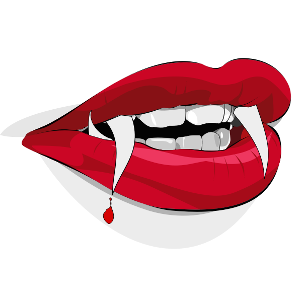 Halloween teeth vector image