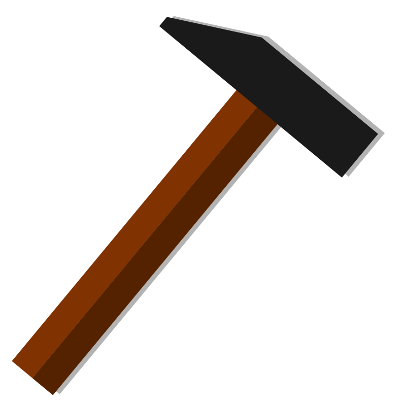 Hammer icon vector drawing