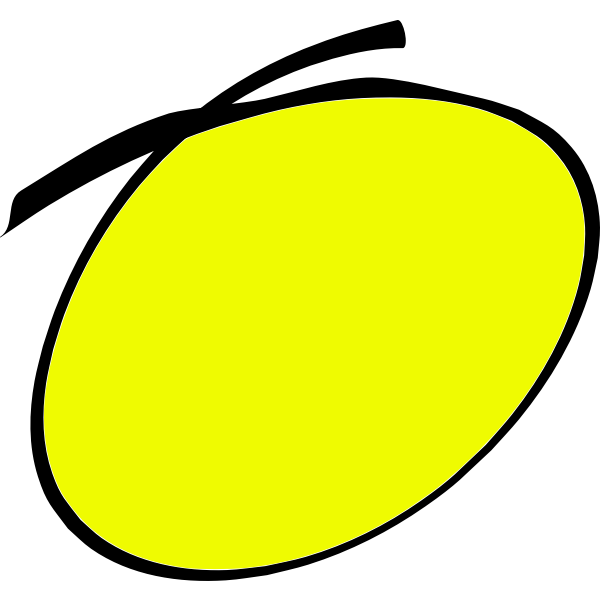 Handwritten circle yellow color