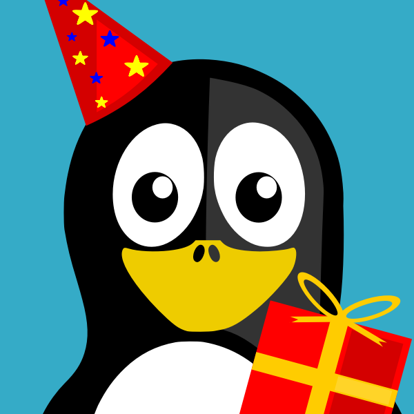 Download A Penguin Birthday Card Free Svg