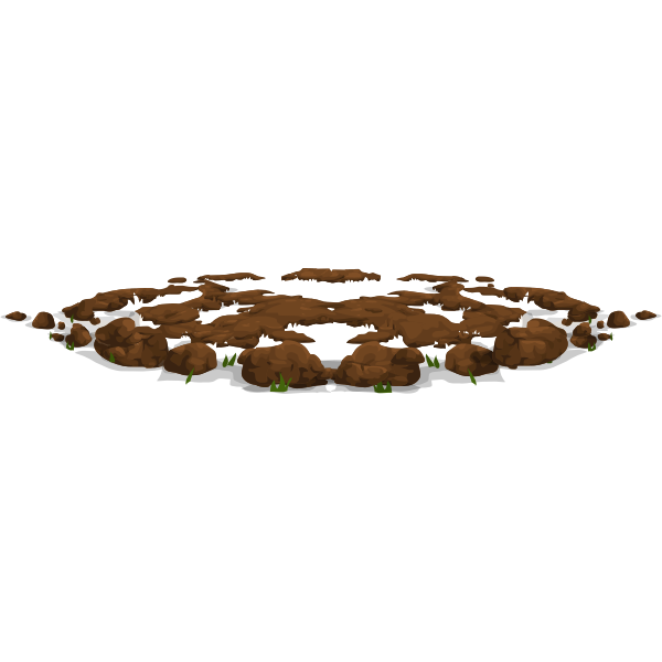 harvestable resources dirt pile