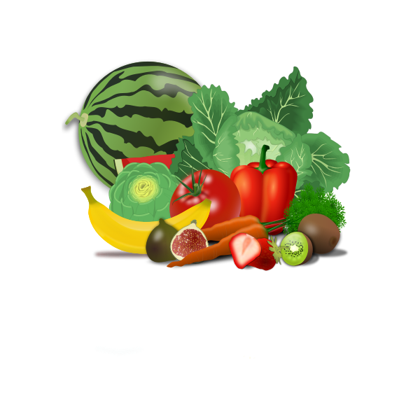 Download Fruit And Vegetables Vector Image Free Svg