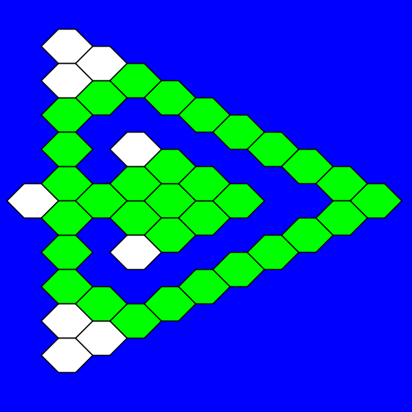hex-a-hop triangular