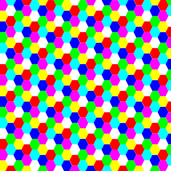 hexagon colorful