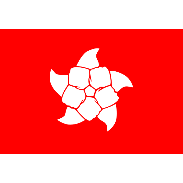 Hong Kong people flag modified vector graphics