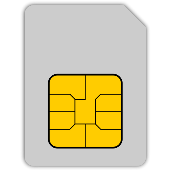 SIM card vector graphics