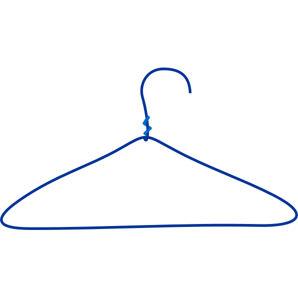 Wire hanger vector image