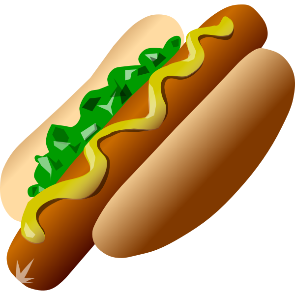 Hot-dog vector image