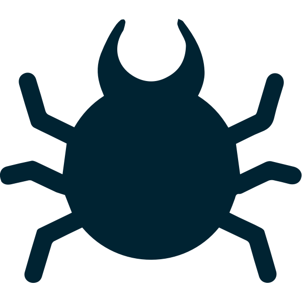 Crab vector silhouette