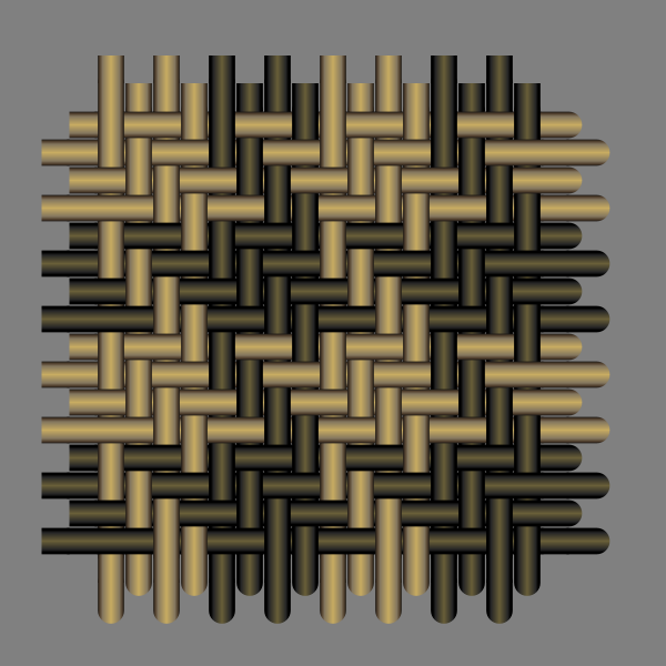 Fabric pattern silhouette