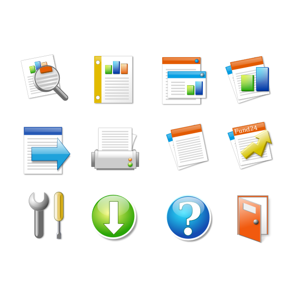 Download Icon set office Candy | Free SVG