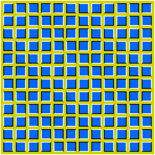 Wavy square optical illusion vector graphics