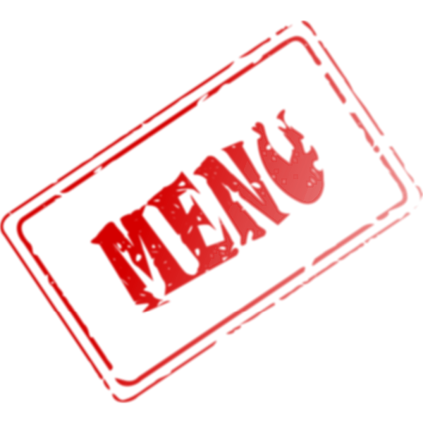 Vector image of menu stamp