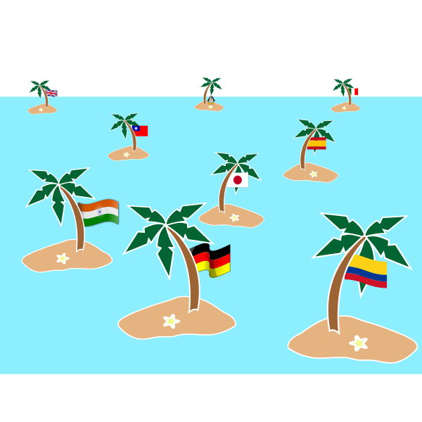 Flag islands