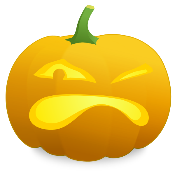 Winking pumpkin vector image