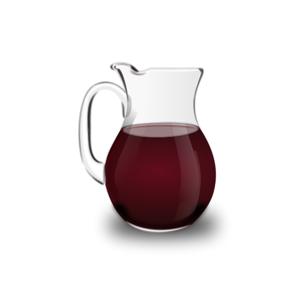 Red wine pitcher