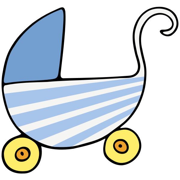 Download Vector image of baby stroller | Free SVG