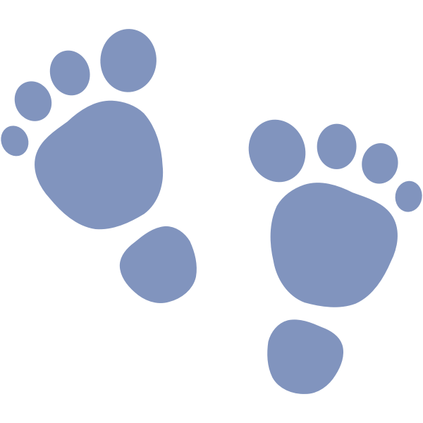 Footprints silhouette