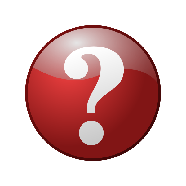 Red question mark sign vector image