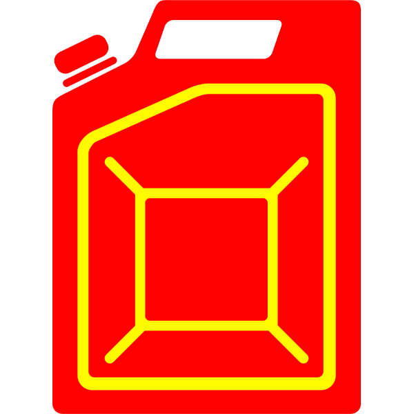 Vector illustration of fuel canister