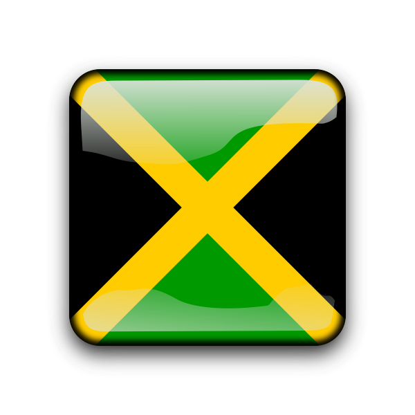 Jamaican flag button