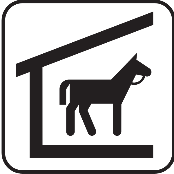 Horse stable symbol