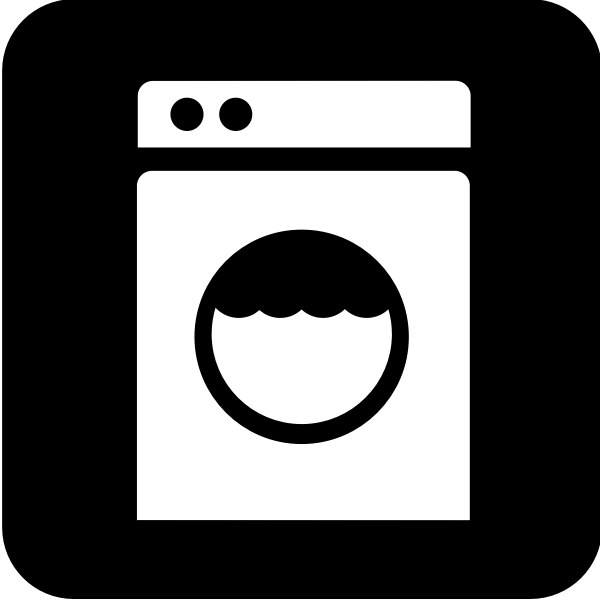 Pictogram for laundromat vector image