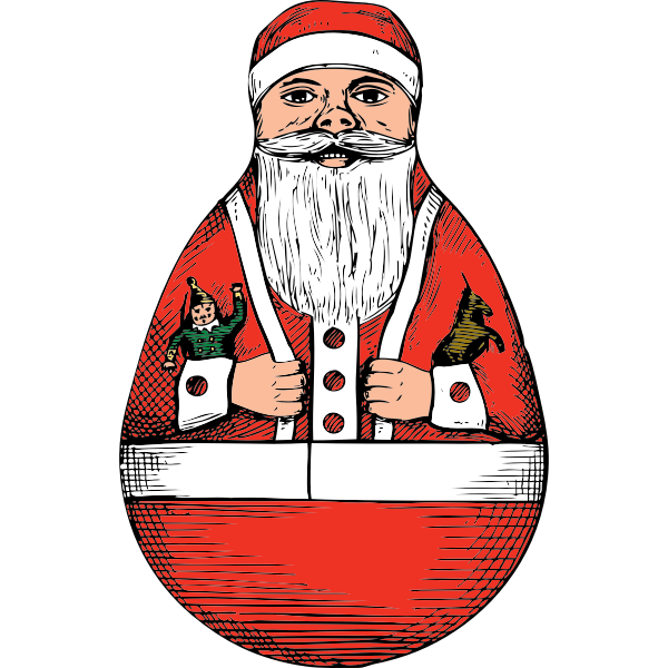 rolly-polly Santa