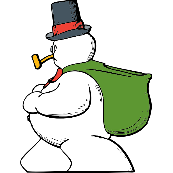 snowman side view | Free SVG