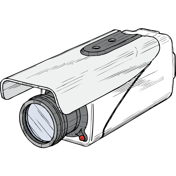 Vector illustration  security camera on a white background  CanStock