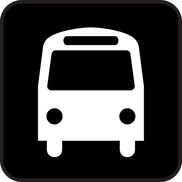 Pictogram for bus stop vector image
