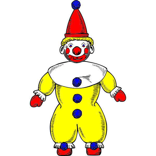Clown vector drawing